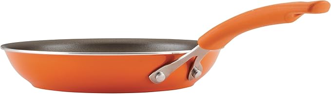 Rachael Ray Cook + Create Nonstick Cookware Frying Pan/Skillet, Fry Pan, 10 Inch - Orange
