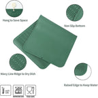 MicoYang Silicone Dish Drying Mat for Multiple Usage,Easy clean,Eco-friendly,Heat-resistant Silicone Mat for Kitchen Counter or Sink,Refrigerator or Drawer Liner Green 5XL 36inches x 18inches