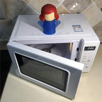 Angry Mom Microwave Cleaner, Mad Mama Microwave Steam Cleaner, Just Add Vinegar and Water, Easily Cleans the Crud in Minutes (Blue)