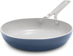 GreenPan Nova 8" Frying Pan Skillet, Oprah’s Favorite Things 2024, Ceramic Nonstick Cookware, PFAS Free, Toxin-Free, Induction Suitable, Dishwasher & Oven Safe, Durable, Easy Clean, Ocean Blue