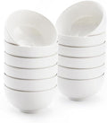 AntoKueh White 4.5in Small Ceramic Bowls 12 OZ, Cereal Bowls Set of 12 for Dessert, Rice, Family dressfamily gatherings, hosting dinner parties