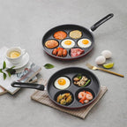 4-Cup Egg Frying Pan Skillet, Non Stick Egg Cooker Pan, Omelet Pan For Breakfast Pancake, Crepe Pan Gas Stove & Electronic