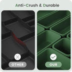 A-LuGei 【𝟰𝟲𝗣𝗖𝗦 & 5 Size】 Tool Box Organizer Tray Divider Set,【Army Green】 Desk Drawer Organizer,Garage Organization and Storage Toolbox Accessories Rolling Tool Chest Cart WorkBench Small Part