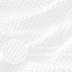 Homaxy 100% Cotton Waffle Weave Kitchen Dish Towels, Ultra Soft Absorbent Quick Drying Cleaning Towel, 13 x 28 Inches, 6-Pack, White