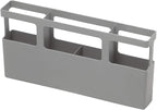Umbra Udry Dish Rack and Microfiber Drying Mat – Space-Saving Design Folds Up for Easy Storage, Rack with Caddy, Gray