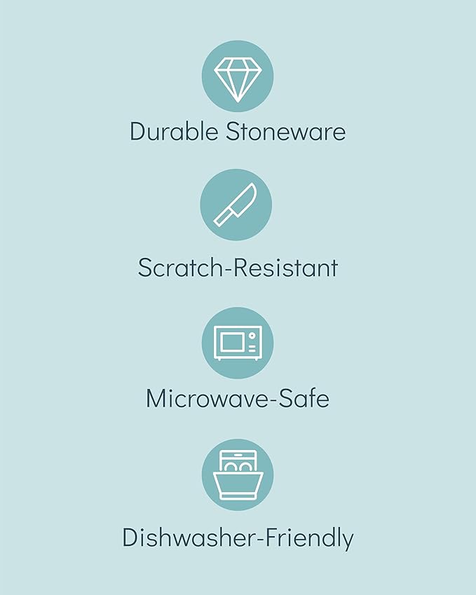 PURE LIVING INTERIOR DESIGN Stoneware coffee mugs set 8 pcs – 14.5 oz dark gray ceramic cups – Dishwasher and microwave safe – Modern stylish coffee cup set – Dinner service