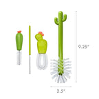 Boon Cacti Replacement Baby Bottle Brushes - Includes Bottle Cleaner Brush, Straw Cleaner Brush, Nipple Brush and Detail Brush for Baby Bottles - Newborn Essentials - Sage - 4 Count