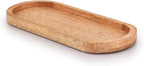 Samhita Mango Oval Wood Tray Set of 3 Perfect for Food Holder/BBQ, Serve Cheese, Sushi, Holiday Snacks, and More. (12" x 5" x 0.75")