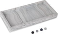 Bathroom Trays for Counter, Slicone Vanity Trays for Bathroom, Rectangle Sponge Holder for Kitchen Sink - Marble Grey