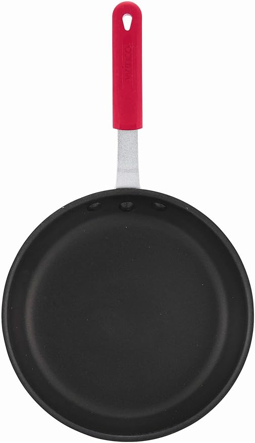 Winco Commercial-Grade Aluminium Fry Pan/Skillet, Non-Stick Finish with Cool Touch Handle, 8" (Pack of 6)