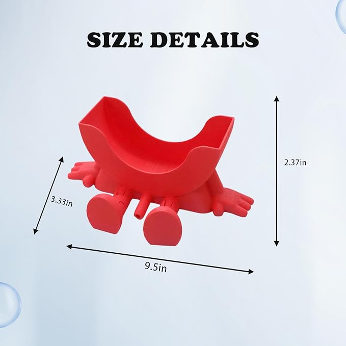 Cute Hanging Sponge Holder,Smiley Face Sponge Holder with Drainage Keeps Your Sponge Dry & Smiling,For Scrub Daddy Holder,Spac-Saving & Quick Drying Sponge Storage Organizer (black)