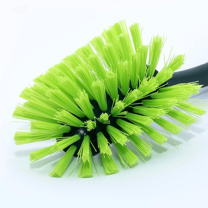 Pine-Sol Long Handle Dish Brush – Heavy Duty Bristle Kitchen Scrubber, Safe with Non-Stick Cookware (Pack of 12)