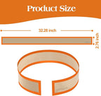 Silicone Baking Mat for Springform Pan,Prevent cake from Sticking to Side,Easy Clean & Non Sick Silicone Baking mat for Cheesecake Pan (Orange 2 pcs)