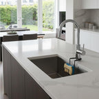 Kitchen Sink Accessory Sponge Holder (BLACK, LARGE)