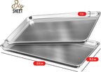 Eatex Aluminum Baking Sheet Set, 12 Pack Cookie Sheet Set, 21” x 15” Large Baking Pan Set, Cookie Sheets for Baking Nonstick, Baking Pans Set, Steel Baking Sheets for Oven, Big Sheet Pans for Baking