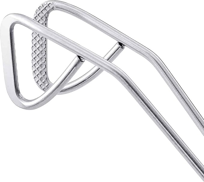 triangle Kitchen Tongs - 9.5 in (24 cm) - Ideal for Turning, Tossing, Flipping & Serving - Lightweight Handles - Dishwasher Safe