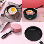 Nonstick Frying Pan 4.9 Inch(12.5cm) Round Egg Pan One Egg Fry Pan Egg Pancake Maker Omelet Mini Dishwasher Safe Cookware Small Egg Skillet, PFOA Free, Portable Pan for Stove Gas Induction Hob