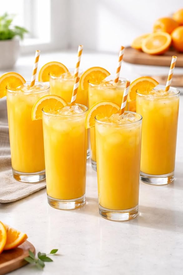 BOHEM'S Small Juice Glasses, Mini Clear Glass Cups Tumblers, Drinking Glassware for Orange Juice, Water, Milk, Coffee, Perfect for Tasting and Small Portions, Set of 6, (6.4 oz)