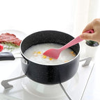 Nonstick Saucepan Set - 1 Quart and 2 Quart,Ultra Non Stick Sauce Pan Small Pot with Glass Lid,Great for Home Kitchen Restaurant,Black