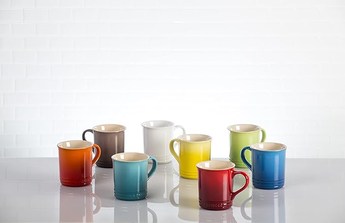 Le Creuset Stoneware Set of 4 Mugs, 14 oz. each, Marseille