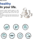 LE TAUCI Plates and Bowls Sets for 4, 16 Piece Stoneware Dinnerware Sets with Mugs, Ceramic Kitchen Dish Set, Chip Resistant, Microwave & Dishwasher Safe, Arctic White