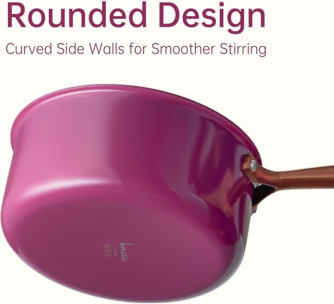 CAROTE Stainless Steel Saucepan Set, 2 Sauce Pans, Purple