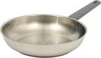 Oster Beauford 10-Inch Stainless Steel Frying Pan – Induction, Oven & Dishwasher Safe Skillet, Soft-Touch Gray Handle, 5-Ply Encapsulated Bottom