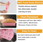 Nonstick Silicone Bakeware Set, 7pcs Baking Cake Pan, Economical BPA Free Heat Resistant Bakeware Suppliers Tools Kit with Silicone Brush for DIY Loaf Bread Cheesecake Pizza Cupcake Muffin