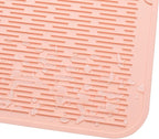 MicoYang Silicone Dish Drying Mat for Multiple Usage,Easy clean,Eco-friendly,Heat-resistant Silicone Mat for Kitchen Counter or Sink,Refrigerator or Drawer Liner Pink 3XL 28 inches x 18 inches