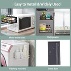 Magnetic Spice Rack Organizer Single Tier Refrigerator Spice Storage Shelf, kitchen organization, Easy to Install the Side of Refrigerator Can Hold spices,Jar of Olive Oil, Pepper, Small Things