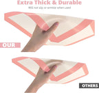 Silicone Baking Mat Set of 3, Silicone Baking Mats Cookie Sheet, Non-Stick Mats for Baking, Easy Clean & Reusable Oven Baking Sheet for Making Macaroons, Cookies (Pink)
