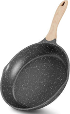 JEETEE Non Stick Frying Pan Set, Frying Pans Nonstick, Omelette Skillet with Soft Touch Handle, 3-Piece Cookware Set 8 Inch 9.5 Inch 11 Inch