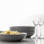Y YHY Pasta Bowls 30oz, Large Grey Salad Serving Bowls