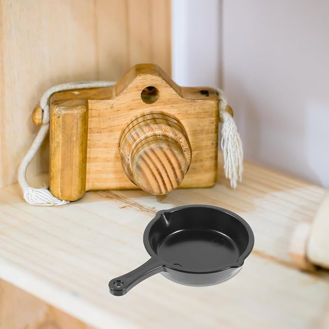 Zerodeko 40 Pcs Pan Pendant Mini House Adornment Dollhouse Cooking Pot Simulation Frying Pan Model Miniature Stovetop Cookware Kitchen Accessories Household Casserole Child Plastic Mini Pot
