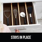 GORILLA GRIP powerGRIP Drawer Shelf and Cabinet Liner, Thick Strong Hold, Non-Adhesive Liners Protect Kitchen Cabinets and Cupboard, Bathroom Drawers, Easy Install, Breathable Mat, 12" x30', Chocolate