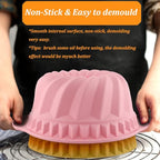 Nonstick Silicone Bakeware Set, 7pcs Baking Cake Pan, Economical BPA Free Heat Resistant Bakeware Suppliers Tools Kit with Silicone Brush for DIY Loaf Bread Cheesecake Pizza Cupcake Muffin