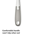 OXO Tot Bottle Brush with Nipple Cleaner and Stand, Gray