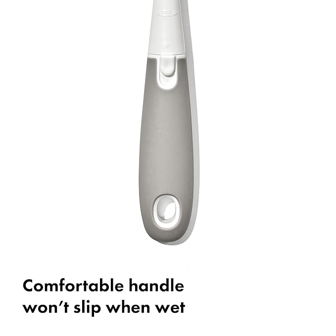 OXO Tot Bottle Brush with Nipple Cleaner and Stand, Gray