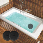 V-TOP Bathtub Drain Stopper 2 Pack, 5 inches Silicone Tub Stopper Shower Drain Cover, Bath Tub Plug Hair Stopper,Universal Flat Suction Renter Friendly Bath Accessories