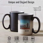 TANGLONG Color Changing Coffee Mugs 15oz Sublimation Mugs Magic Mug Heat Sensitive Coffee Mugs Tazas Magicas Para Sublimacion Set of 12