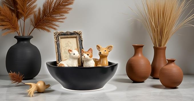 12.2'' Modern Art Decorative Bowl,120oz Large Capacity,Multifunctional kitchen Storage