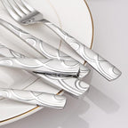 20PCS Silverware Set Service for 4, Premium 18/0 Stainless Steel Cutlery Set, Mirror Polished Flatware, Modern Kitchen Eating Utensils for Home, Restaurant, Wedding, Party
