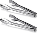 2 Pack Polished Stainless Steel Serving Tongs 12 Inch Metal Food Silver Tong for Buffet Salad BBQ Grilling Heavy Duty Kitchen Utensils for Cooking Catering Wedding Party