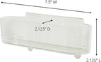 Command Medium Caddy, Holds up to 2 lb, 7.5" x 2.1" x 2.1", 1 Caddy with 4 Strips, Damage-Free Organization Wall Mount to Cabinet, Kitchen, Pantry, Closet, or Under Sink