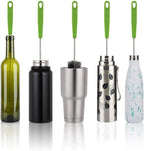 Long Bottle Brush, 17 in Bendable Cleaner Brushes for Cleaning Neck Beer Bottles, Wine, Baby Bottles, Water Bottles, Tumblers, Flask, Bird Feeder, Vase, Pipes and Brewing Supplies Black/1Pack