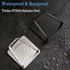 ESINAM 2Pcs Sponge Holders for Kitchen Sink, Strong Adhesive Small Sponge Holder, Premium Rustproof & Waterproof Kitchen Sink Caddy - Minimal Size - SUS304 Stainless Steel