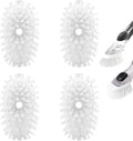 Brush Refills for OXO Dish Brush - 4 Pack Dish Brush Cleaning Soap Dispensing Head Replacement for Scrubber (White)
