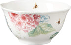 Lenox Dinnerware Set, Butterfly Meadow Hydrangea 12-Piece Set, Service For 4, Made From Ceramic Porcelain, Dishwasher And Microwave Safe, Plates And Bowls Sets, Home & Kitchen (Assorted, 12 Piece)