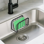 SHFKS Sponge Holder for Kitchen Sink,Kitchen Caddy with Sponge Holder,Dish Soap Holder - Black
