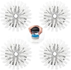 4 Pack Brush Refills for OXO Dish Brush Refill B, Brush Head Replacement OXO Dish Brush Replacement Head（Grey Round）